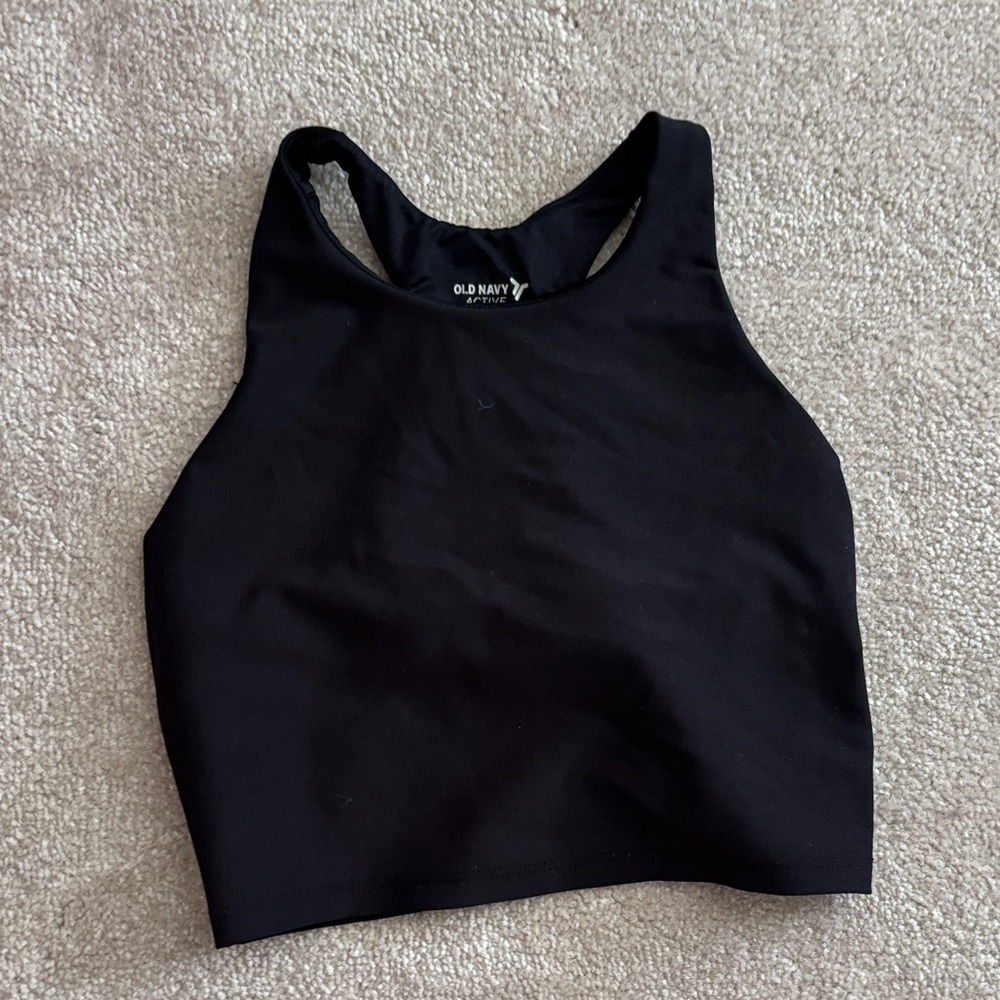 Old Navy kids Black Crop Top
